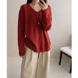 抜け感リラックスニット Vネックニット 長袖ニット | COCOMOMO | 詳細画像30