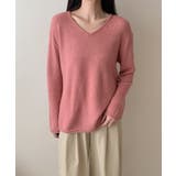 抜け感リラックスニット Vネックニット 長袖ニット | COCOMOMO | 詳細画像34