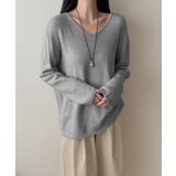 抜け感リラックスニット Vネックニット 長袖ニット | COCOMOMO | 詳細画像41