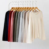 抜け感リラックスニット Vネックニット 長袖ニット | COCOMOMO | 詳細画像47