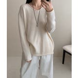 抜け感リラックスニット Vネックニット 長袖ニット | COCOMOMO | 詳細画像5