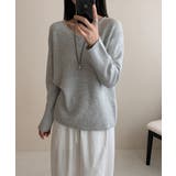 抜け感リラックスニット Vネックニット 長袖ニット | COCOMOMO | 詳細画像6