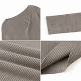 イレギュラーネックニット リブニット アシンメトリー | COCOMOMO | 詳細画像18