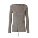 イレギュラーネックニット リブニット アシンメトリー | COCOMOMO | 詳細画像22