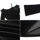 ワンショルフリルベロアトップス オフショルダー ベロアトップス | COCOMOMO | 詳細画像7