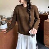 【11色展開】ケーブル編みニット ケーブルニット ニットセーター | COCOMOMO | 詳細画像11 
