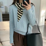 【11色展開】ケーブル編みニット ケーブルニット ニットセーター | COCOMOMO | 詳細画像18 