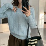 【11色展開】ケーブル編みニット ケーブルニット ニットセーター | COCOMOMO | 詳細画像19 