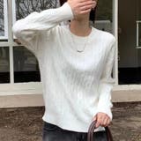 【11色展開】ケーブル編みニット ケーブルニット ニットセーター | COCOMOMO | 詳細画像2 