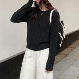 【11色展開】ケーブル編みニット ケーブルニット ニットセーター | COCOMOMO | 詳細画像23 