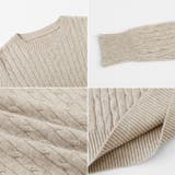 【11色展開】ケーブル編みニット ケーブルニット ニットセーター | COCOMOMO | 詳細画像27 