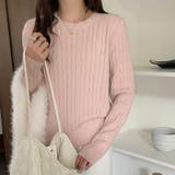 【11色展開】ケーブル編みニット ケーブルニット ニットセーター | COCOMOMO | 詳細画像4 