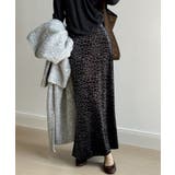 レオパードベロアスカート ベロアスカート ヒョウ柄スカート | COCOMOMO | 詳細画像15 