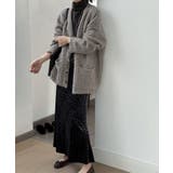 レオパードベロアスカート ベロアスカート ヒョウ柄スカート | COCOMOMO | 詳細画像20 