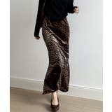 レオパードベロアスカート ベロアスカート ヒョウ柄スカート | COCOMOMO | 詳細画像3 