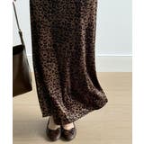 レオパードベロアスカート ベロアスカート ヒョウ柄スカート | COCOMOMO | 詳細画像5 