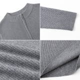 ハーフジップワンピース ニットワンピース リブニット | COCOMOMO | 詳細画像27