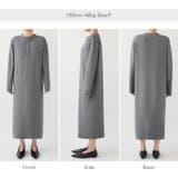 ハーフジップワンピース ニットワンピース リブニット | COCOMOMO | 詳細画像24