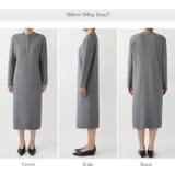 ハーフジップワンピース ニットワンピース リブニット | COCOMOMO | 詳細画像25