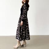 ボタニカル柄ドッキングワンピース ドッキングワンピース オフィスカジュアル | COCOMOMO | 詳細画像14 