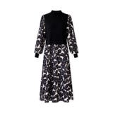 ボタニカル柄ドッキングワンピース ドッキングワンピース オフィスカジュアル | COCOMOMO | 詳細画像24 