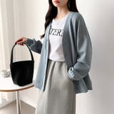 きれい見えでもラク。今欲しいポンチカーデ ドロップショルダー カーディガン | COCOMOMO | 詳細画像45 