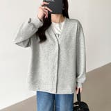 きれい見えでもラク。今欲しいポンチカーデ ドロップショルダー カーディガン | COCOMOMO | 詳細画像49 