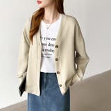 きれい見えでもラク。今欲しいポンチカーデ ドロップショルダー カーディガン | COCOMOMO | 詳細画像5 