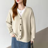 きれい見えでもラク。今欲しいポンチカーデ ドロップショルダー カーディガン | COCOMOMO | 詳細画像6 