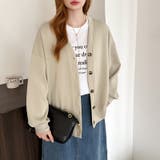 きれい見えでもラク。今欲しいポンチカーデ ドロップショルダー カーディガン | COCOMOMO | 詳細画像12 