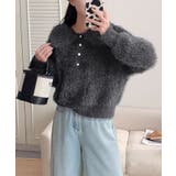 ふわふわシャギーポロニット シャギーニット 韓国ファッション | COCOMOMO | 詳細画像10