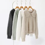 ふわふわシャギーポロニット シャギーニット 韓国ファッション | COCOMOMO | 詳細画像11