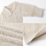 ふわふわシャギーポロニット シャギーニット 韓国ファッション | COCOMOMO | 詳細画像12