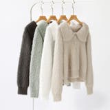 ふわふわシャギーポロニット シャギーニット 韓国ファッション | COCOMOMO | 詳細画像11 