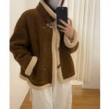 ムートンボアジャケット フェイクムートン ボアジャケット | COCOMOMO | 詳細画像10 