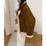 ムートンボアジャケット フェイクムートン ボアジャケット | COCOMOMO | 詳細画像13 