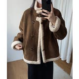 ムートンボアジャケット フェイクムートン ボアジャケット | COCOMOMO | 詳細画像15 