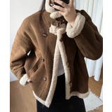 ムートンボアジャケット フェイクムートン ボアジャケット | COCOMOMO | 詳細画像16 