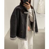 ムートンボアジャケット フェイクムートン ボアジャケット | COCOMOMO | 詳細画像21 