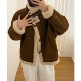 ムートンボアジャケット フェイクムートン ボアジャケット | COCOMOMO | 詳細画像9 