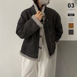 ダークグレー | ムートンボアジャケット フェイクムートン ボアジャケット | COCOMOMO