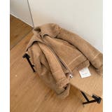 ビッグカラームートンジャケット フェイクムートン ボアジャケット | COCOMOMO | 詳細画像13 