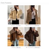 ビッグカラームートンジャケット フェイクムートン ボアジャケット | COCOMOMO | 詳細画像27 