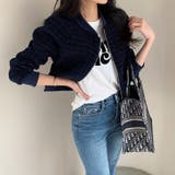 ツイードブルゾン ノーカラージャケット ブルゾン | COCOMOMO | 詳細画像2 