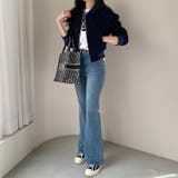 ツイードブルゾン ノーカラージャケット ブルゾン | COCOMOMO | 詳細画像8 