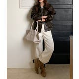 フェイクレザージャケット アウター ブルゾン | COCOMOMO | 詳細画像17 