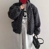 ドットボアジャケット ボアジャケット ブルゾン | COCOMOMO | 詳細画像10 
