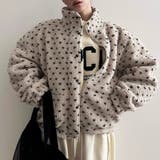 ドットボアジャケット ボアジャケット ブルゾン | COCOMOMO | 詳細画像6 