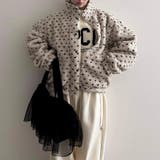 ドットボアジャケット ボアジャケット ブルゾン | COCOMOMO | 詳細画像9 