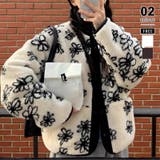 ホワイト | リバーシブルボアブルゾン ボアジャケット アウター | COCOMOMO